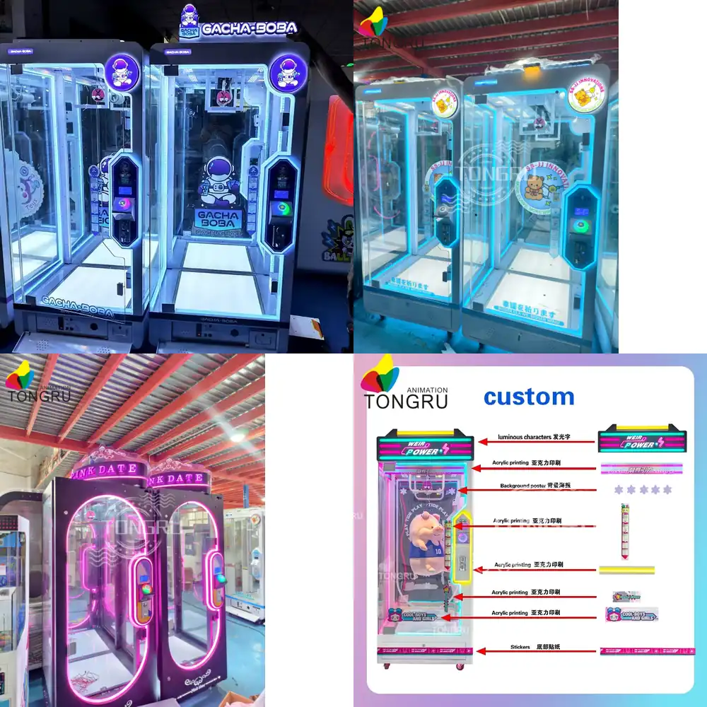 Arcade Prize Vending Machine - 大型おもちゃクレーンゲーム機、ロープカットはさみゲーム機、屋内アーケードぬいぐるみ景品販売ギフトはさみ景品機
