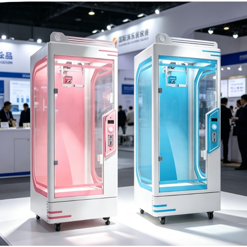 Arcade Prize Vending Machine - カスタムコイン式ピンクデイトカットプライズマシン、アーケード用ハサミ爪ギフト販売ゲーム機（ぬいぐるみ玩具アミューズメント会場向け）