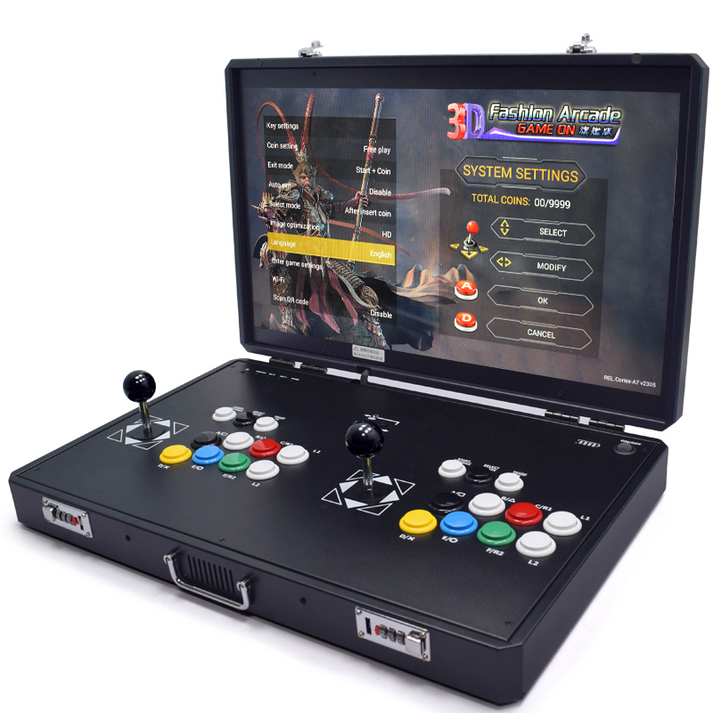 Gun Shooting Arcade - Pandora H3-LCDアーケードコンソール,2プレーヤーPCBボード,レトロビデオ,テーブル,バートップマシン,23000ゲーム,24インチ