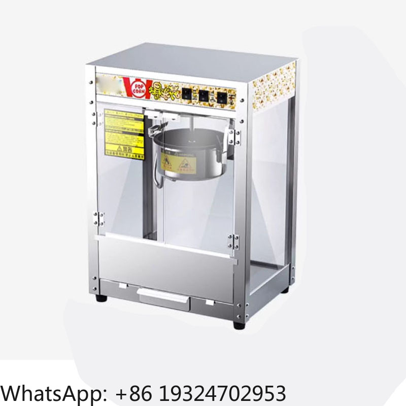 Commercial Vending Machine - 全自動業務用ポップコーンマシン 220/110V ステンレス製電気ポップコーンメーカー 映画館、屋台、自動販売機向け