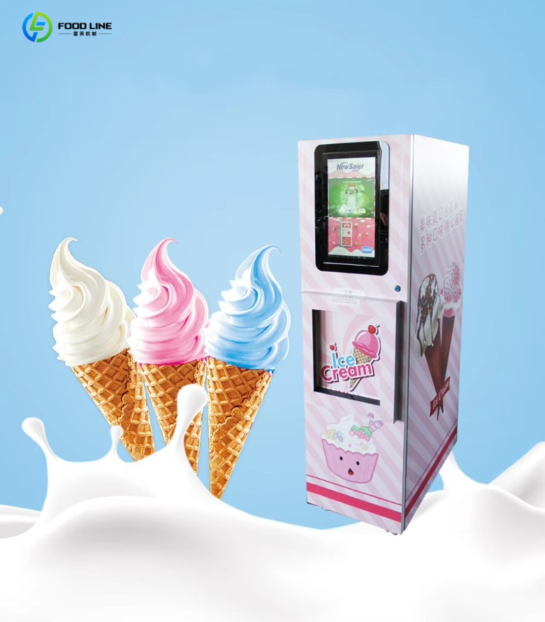 Commercial Vending Machine - 商業用自動コーンアイスクリーム販売機（銀行カード決済対応）