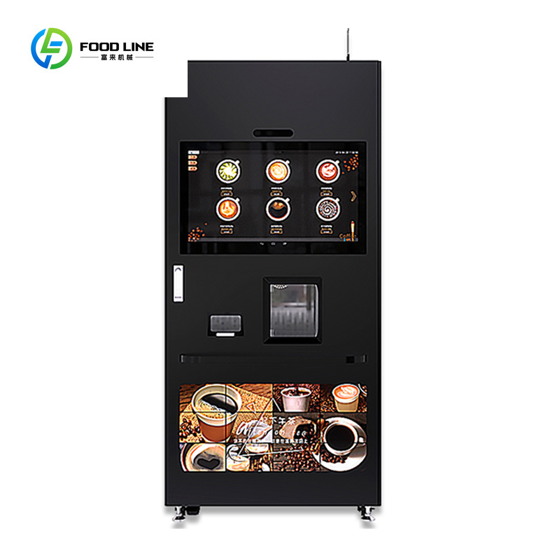 Vending Machine Qr Code - スマートQRコード式業務用エスプレッソ飲料ディスペンサー自動挽きたてコーヒー販売機ビジネスマネーメーカー新製品