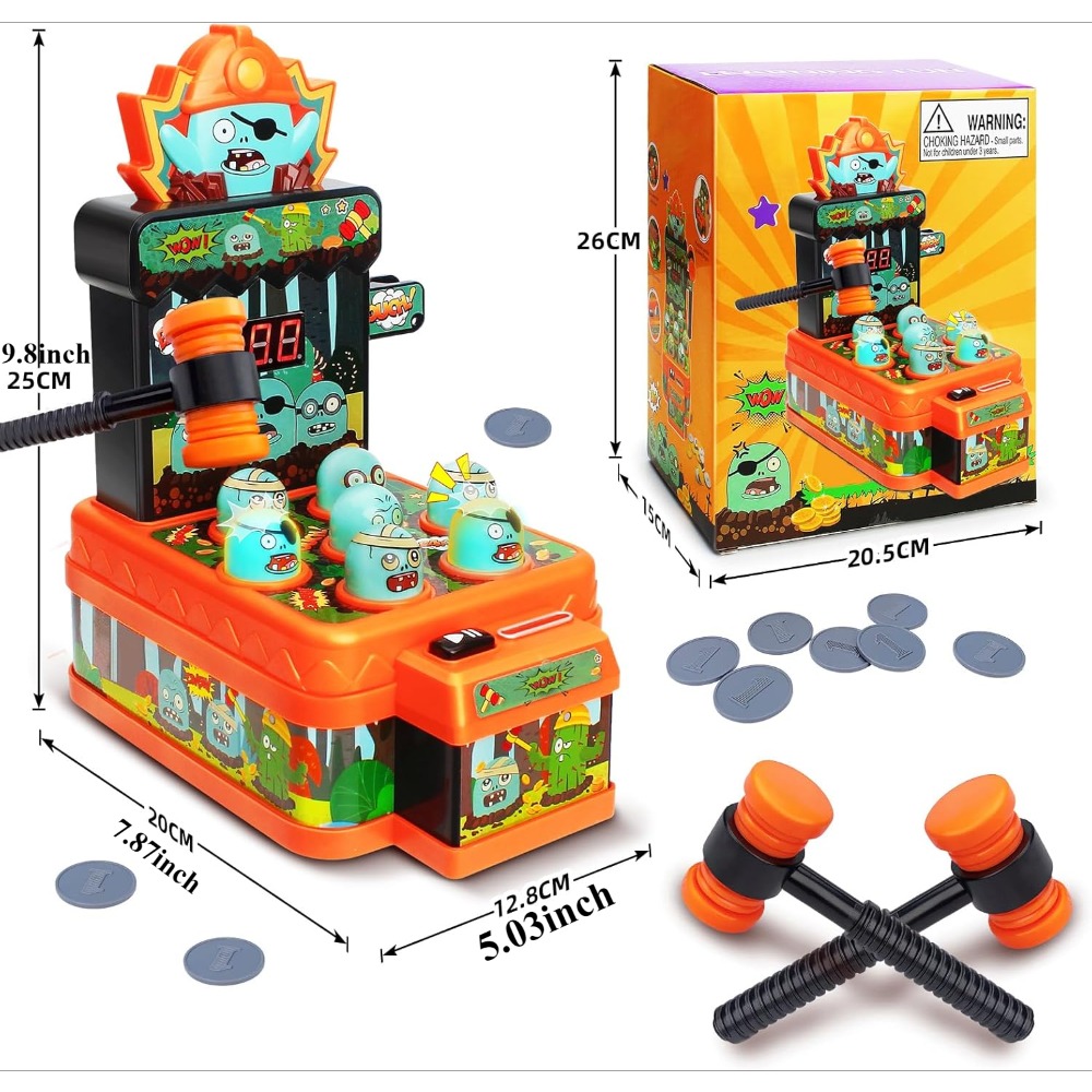 ミニ電子漫画ゾンビスタイルのアーケードゲームのおもちゃ,ほく - Whack A Mole Arcade のレビューと価格
