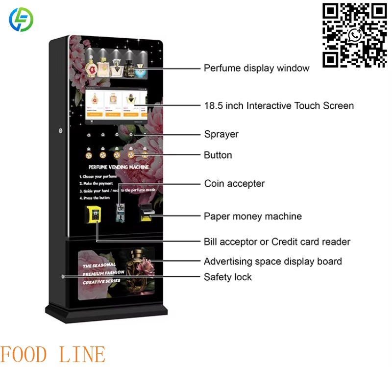 パキスタン向けカスタマイズ商業用街路壁掛けスマート香水自動販 - Commercial Vending Machine のレビューと価格