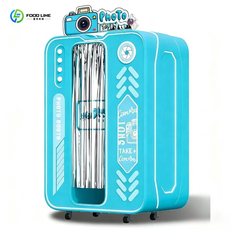 韓国風カスタマイズ写真撮影自動販売機、コイン式LEDポータブ - Photo Booth Machine のレビューと価格
