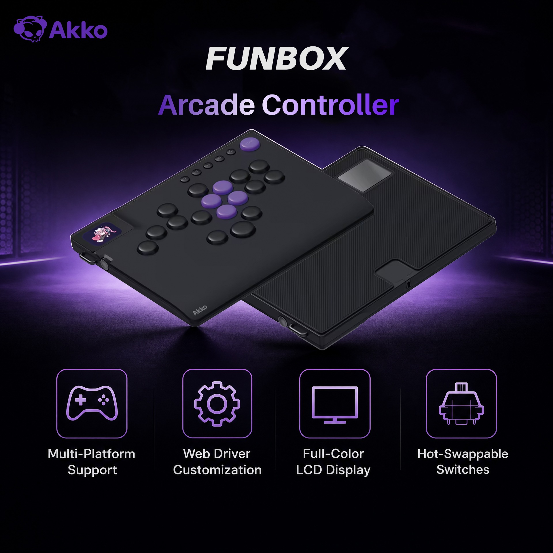Akko FUNBOX マグネティックレバーレスヒットボック - Arcade No のレビューと価格