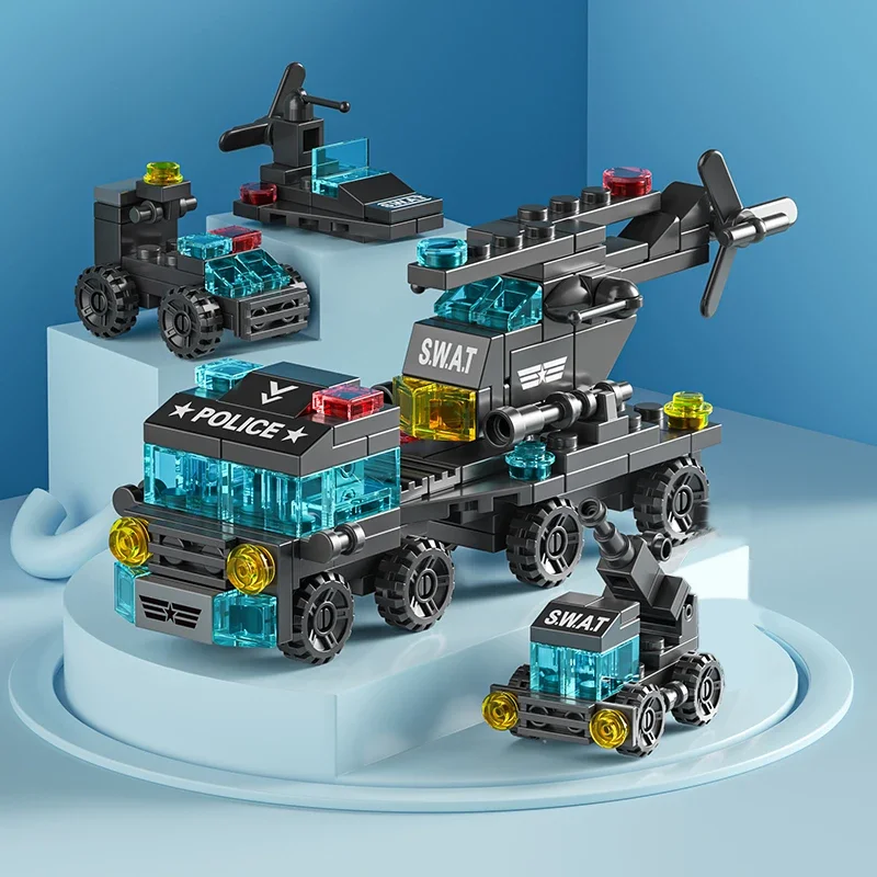 子供のための消防車のビルディングブロック,警察のトラック,エ - Claw Crane Machine のレビューと価格