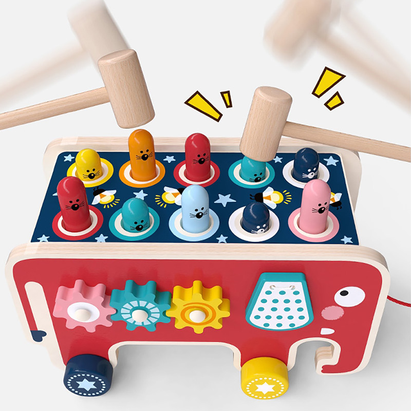 BabyToys ベベ幼児キッズ木製楽しいゲームモンテッソー - Whack A Mole Arcade のレビューと価格